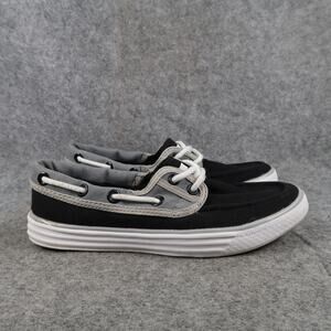 Converse Shoes Womens 6 Boat Sneakers 2 Eye Casual Lightweight Moc Black Gray